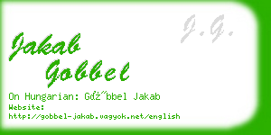 jakab gobbel business card